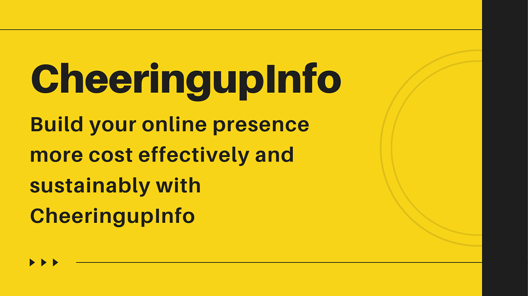 How to create a professional online presence with CheeringupInfo