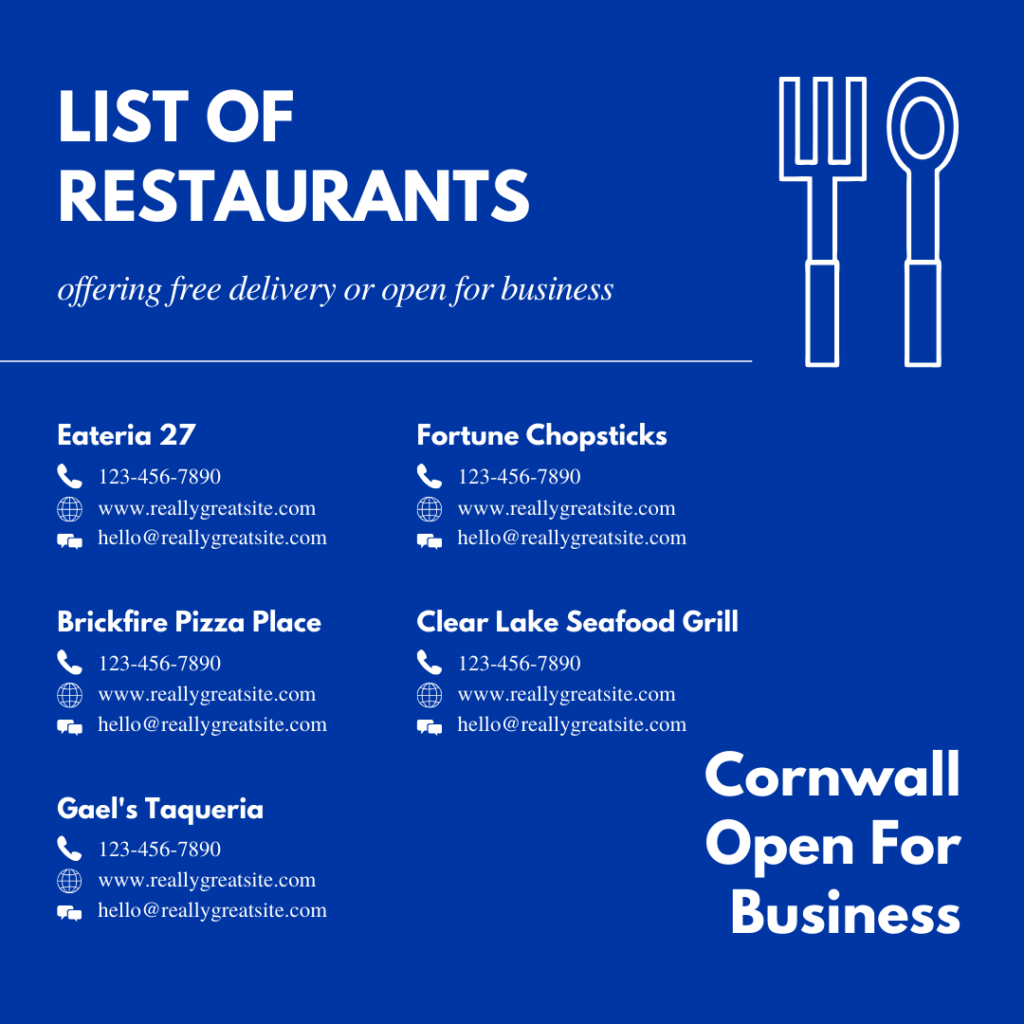 Cornwall Restaurant Marketing