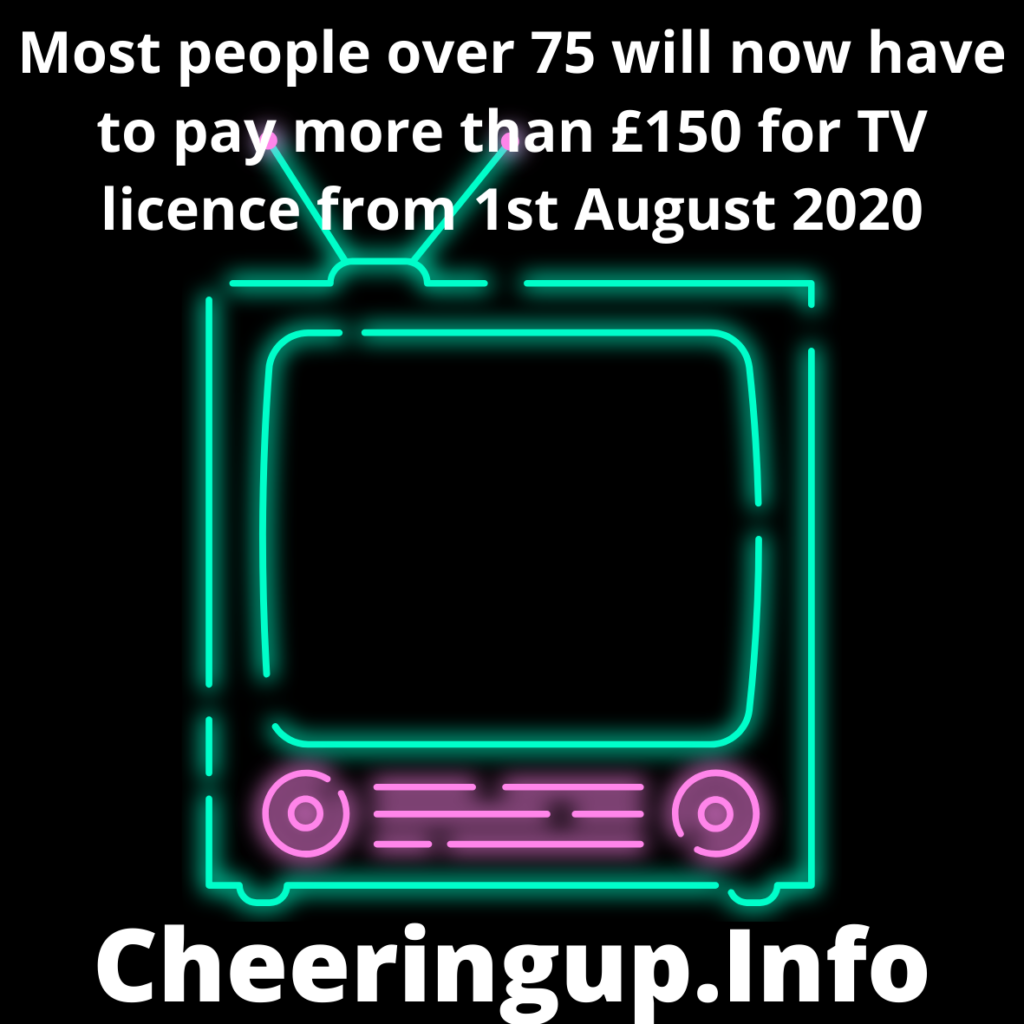 Over 75s Forced To Pay For TV Licence