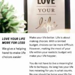 Love Your Life More For Less with CheeringupInfo