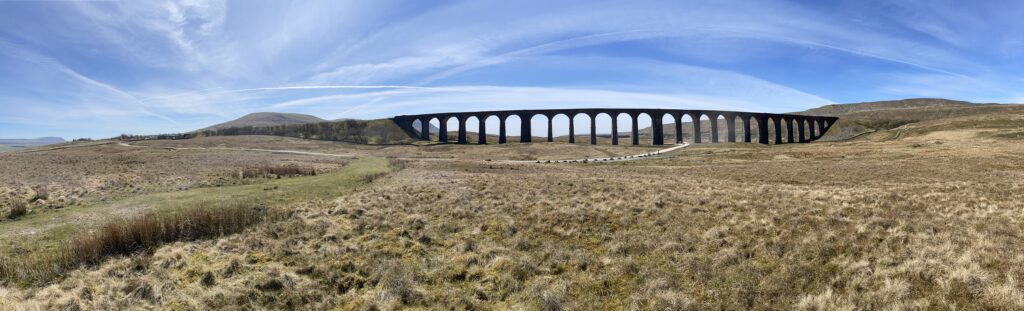 Panoramic view of Ribblehead Viaduct