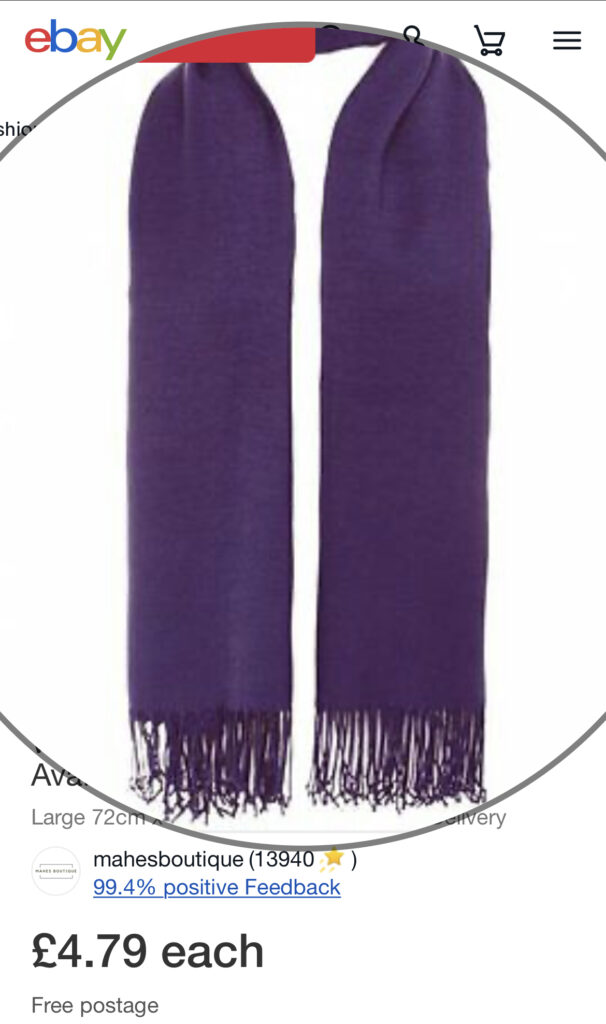 Pashmina Purple Scarf Deals