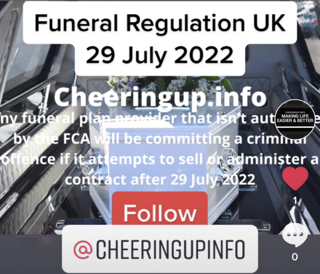 Are funeral plans regulated UK?