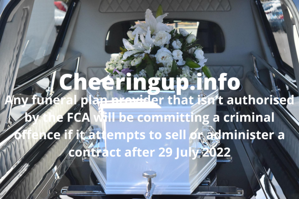 Funeral plans regulated from 29th of July 2022