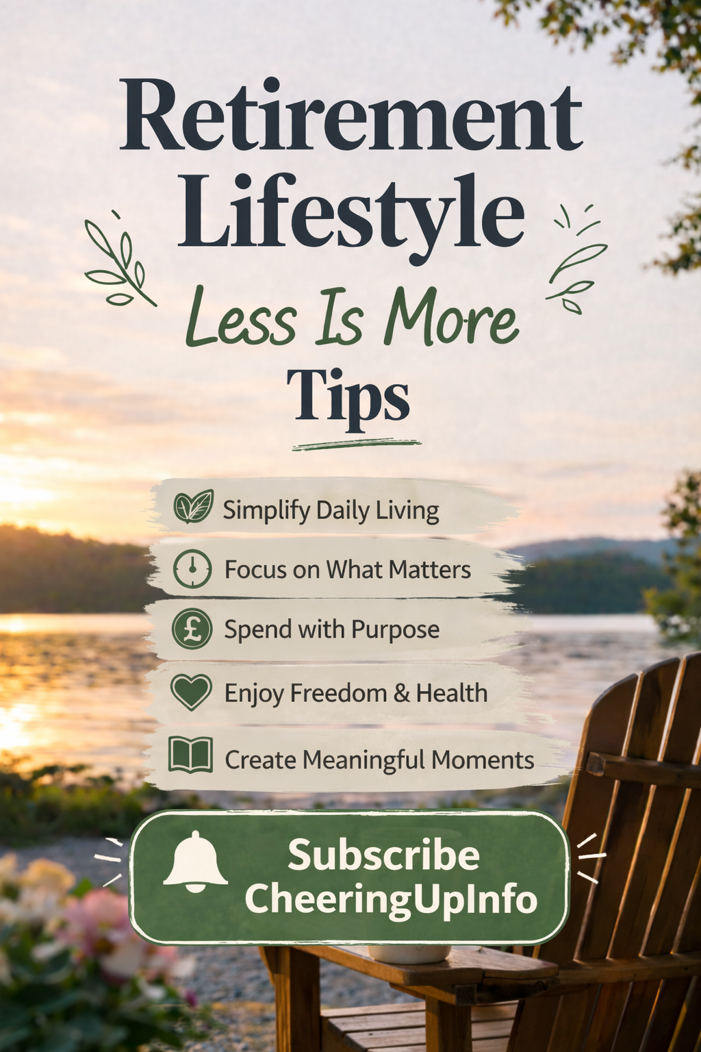 12 Retirement Lifestyle Tips UK: Why Less Is More For Happier Later Years | CheeringUp.info Retirement Club