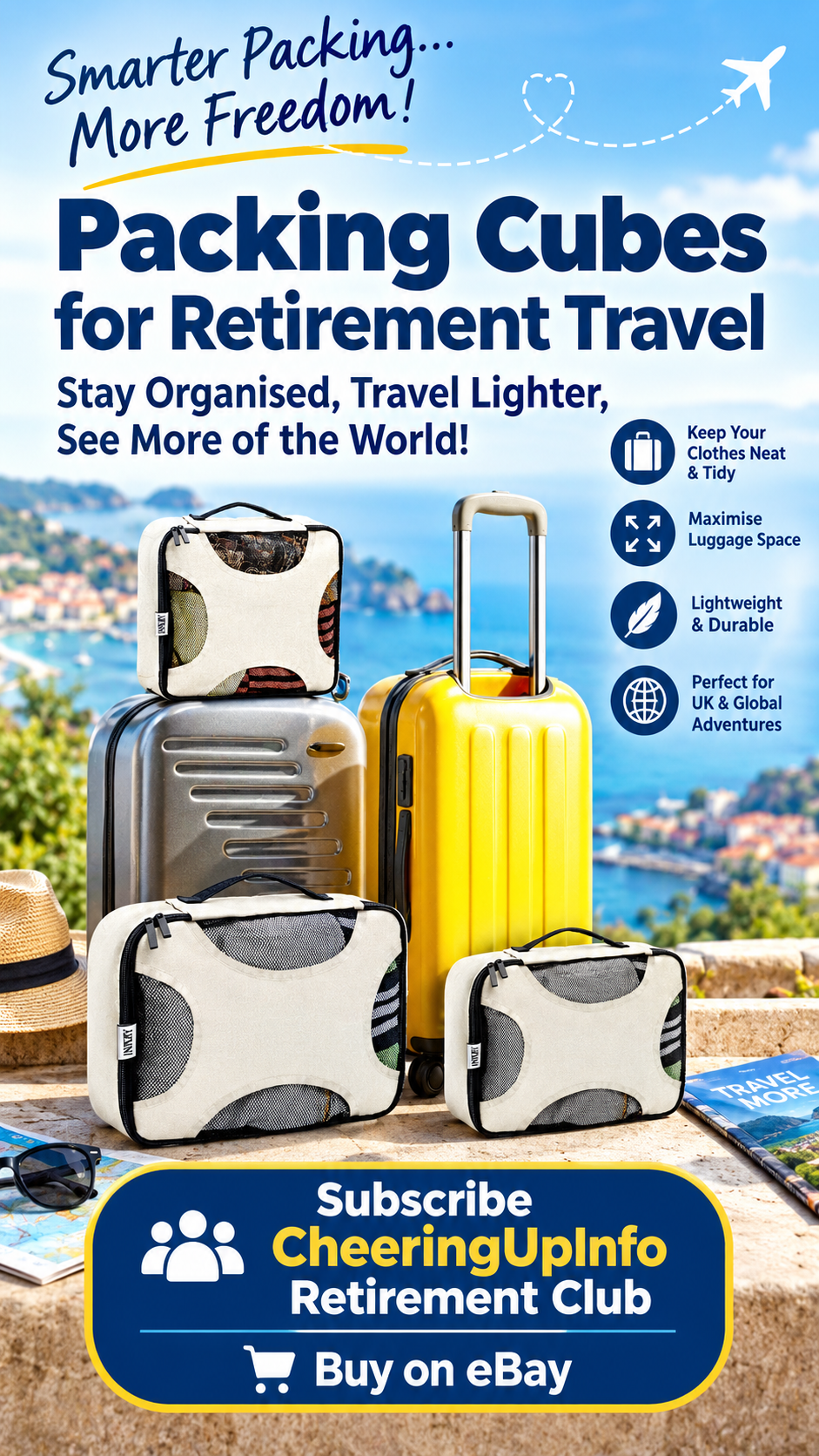 Travel Packing Cubes eBay | Over-55s Retirement Travel UK
