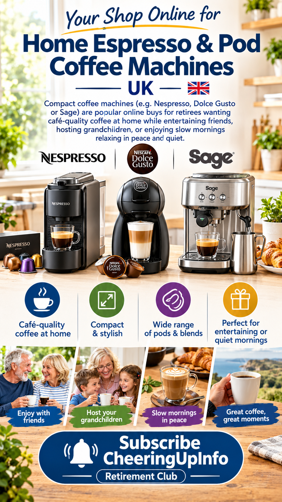 Your Shop Online: Home Espresso & Pod Coffee Machines UK | CheeringUp.info