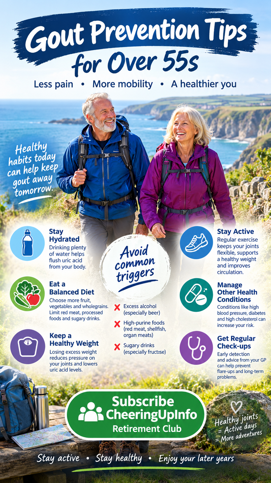 Gout Prevention for Over 55s: Stay Active Without Drugs
